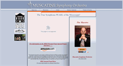 Desktop Screenshot of muscatinesymphony.org