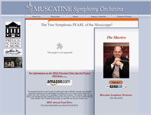 Tablet Screenshot of muscatinesymphony.org